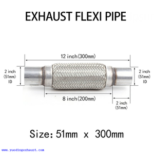 51мм x 300мм Выхлопная гибкая трубка Flexi Pipe Repair Flex